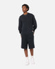 Carre Rivet Baggy Sweat Shorts Charcoal