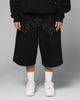 Loiter Destruct Sweat Shorts Black