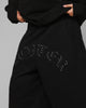 Loiter Destruct Sweat Shorts Black