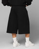 Loiter Destruct Sweat Shorts Black