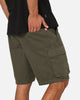 S Double Classic Cut Cargo Shorts Army