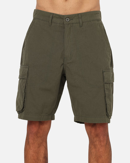 S Double Classic Cut Cargo Shorts Army