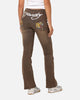 Ed Hardy Women's Tiger Bootcut Jeans Brown