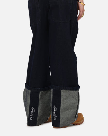 Ed Hardy Women's Cuffed Jeans Indigo