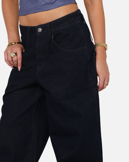 Ed Hardy Women's Cuffed Jeans Indigo