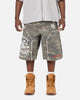 Ed Hardy Distress Camo Carpenter Jorts Camo