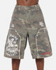 Ed Hardy Distress Camo Carpenter Jorts Camo