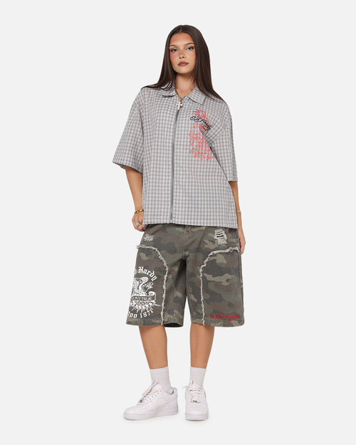 Ed Hardy Distress Camo Carpenter Jorts Camo