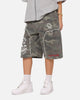 Ed Hardy Distress Camo Carpenter Jorts Camo