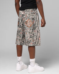 Loiter Biker Jorts Real Tree Camo