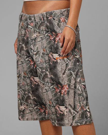 Loiter Biker Jorts Real Tree Camo