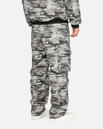 Carre Camo Baggy Pants Black Camo
