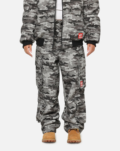 Carre Camo Baggy Pants Black Camo
