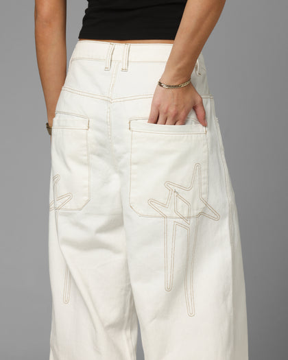 Loiter Star Born Jeans Off White