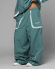 Loiter Spray Day Trackpants Teal