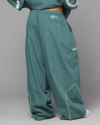 Loiter Spray Day Trackpants Teal