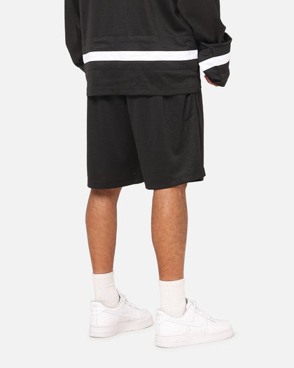 Mitchell & Ness All Black Rugby Union Classic Mesh Shorts Solid Black