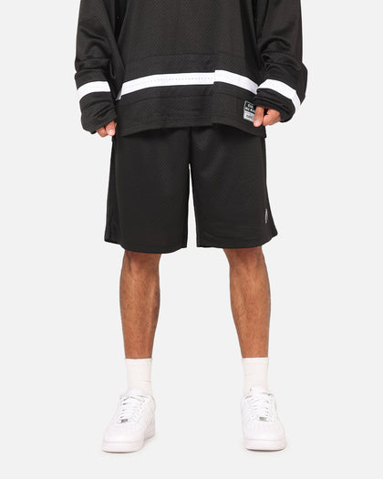 Mitchell & Ness All Black Rugby Union Classic Mesh Shorts Solid Black