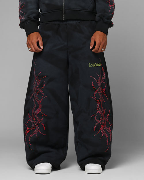 Loiter X Yu-Gi-Oh! Slifer Sky Dragon Sweatpants Black Wash