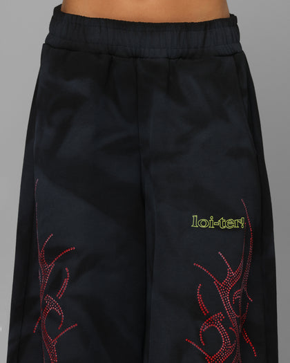 Loiter X Yu-Gi-Oh! Slifer Sky Dragon Sweatpants Black Wash
