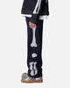 MNML Raw Skeleton Baggy Denim Jeans Rinse Indigo