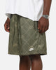 Nike Sportswear Club Woven Flow Shorts Medium Olive/White