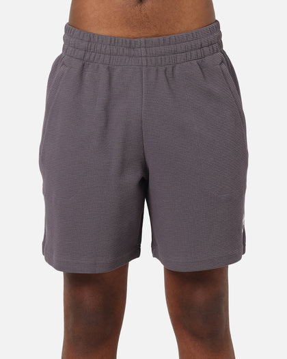 Adidas Trefoil Essentials Waffle Shorts Grey Strata