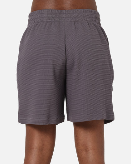 Adidas Trefoil Essentials Waffle Shorts Grey Strata