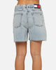 Tommy Jeans Women's Mom Fit Denim Shorts Mid Denim