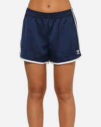 Adidas Women's Adicolor 3-Stripes Sprinter Shorts Indigo/White