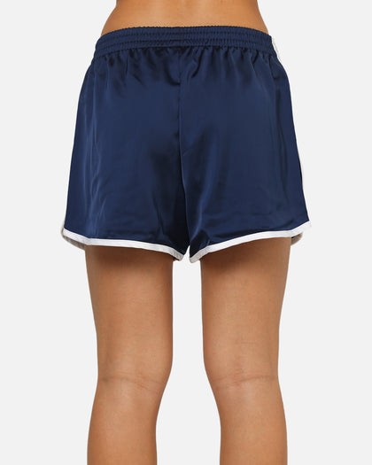 Adidas Women's Adicolor 3-Stripes Sprinter Shorts Indigo/White