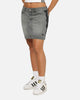 Adidas Women's Denim Mini Skirt Washed Grey