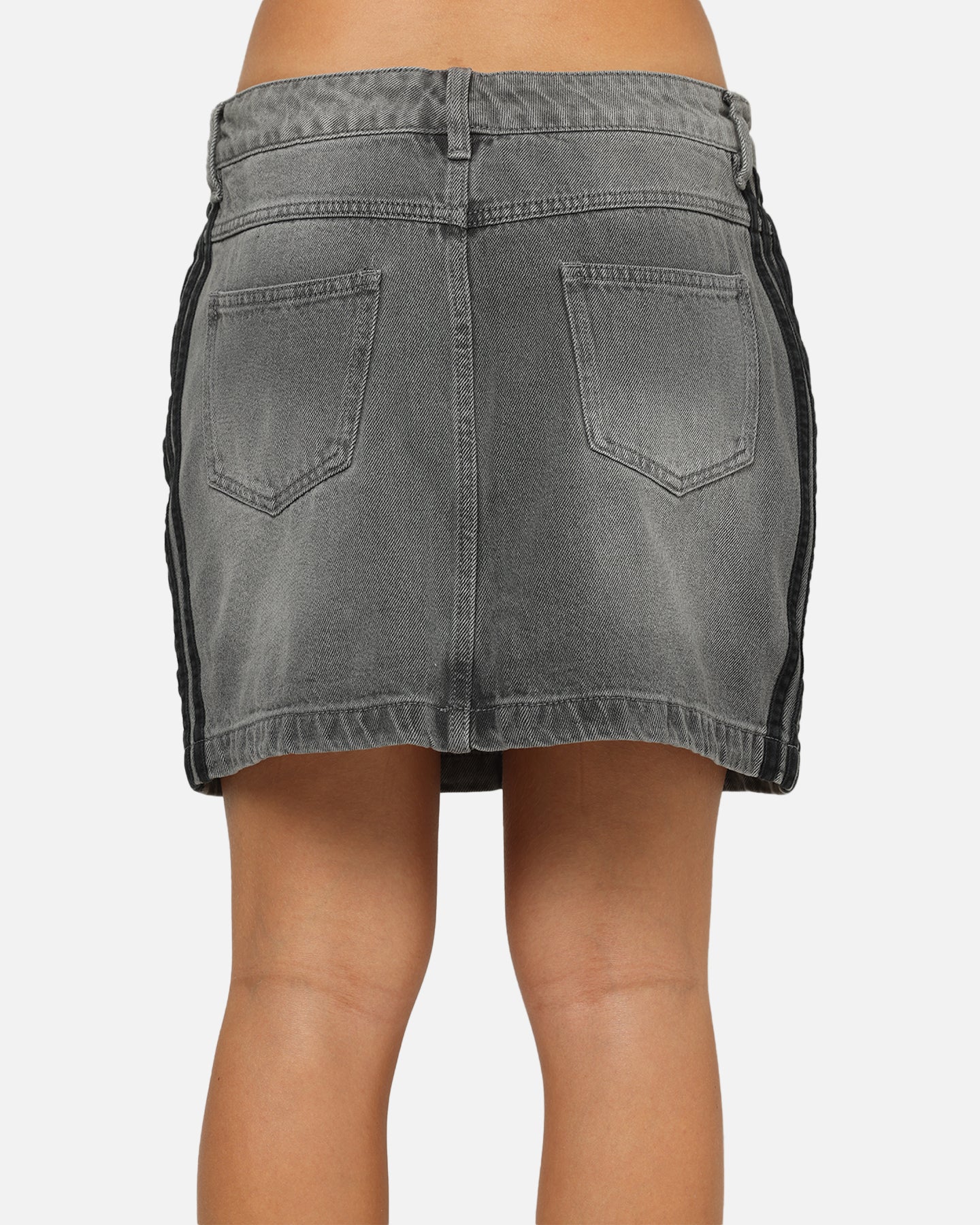 Adidas Women's Denim Mini Skirt Washed Grey | Culture Kings