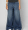 Adidas Women's Denim Wide Pants Indigo Denim