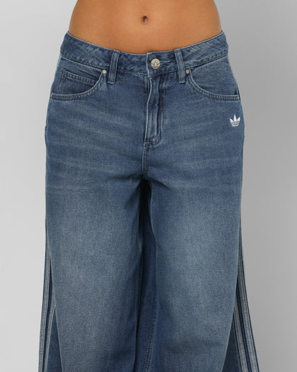 Adidas Women's Denim Wide Pants Indigo Denim