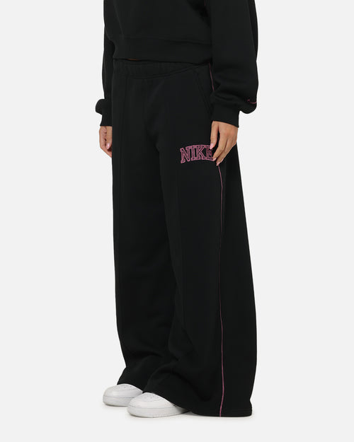 Nike Women's Sportswear Phoenix Fleece Wide Leg Pants Black