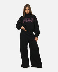 Nike Women's Sportswear Phoenix Fleece Wide Leg Pants Black
