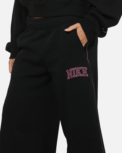 Nike Women's Sportswear Phoenix Fleece Wide Leg Pants Black