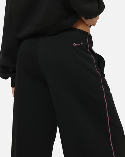 Nike Women's Sportswear Phoenix Fleece Wide Leg Pants Black