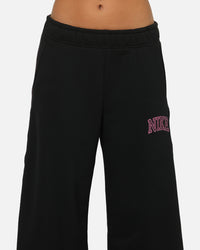 Nike Women's Sportswear Phoenix Fleece Wide Leg Pants Black