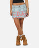Von Dutch Women's Denim Mini Skirt Washed Light Blue
