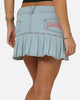 Von Dutch Women's Denim Mini Skirt Washed Light Blue