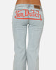 Von Dutch Women's Flare Denim Jeans Light Blue Denim