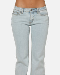 Von Dutch Women's Flare Denim Jeans Light Blue Denim