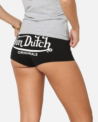 Von Dutch Women's Mini Booty Shorts Black