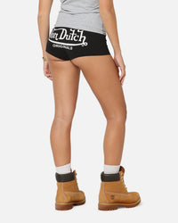 Von Dutch Women's Mini Booty Shorts Black