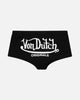 Von Dutch Women's Mini Booty Shorts Black