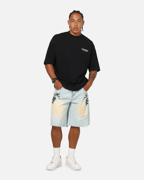 Saint Morta Amplus Holy Ghost Jorts Light Dirty Denim