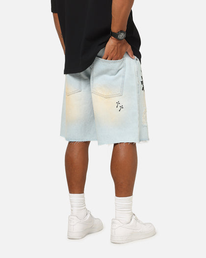 Saint Morta Amplus Holy Ghost Jorts Light Dirty Denim