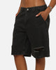Saint Morta Amplus Distressed Jorts Black Shadow